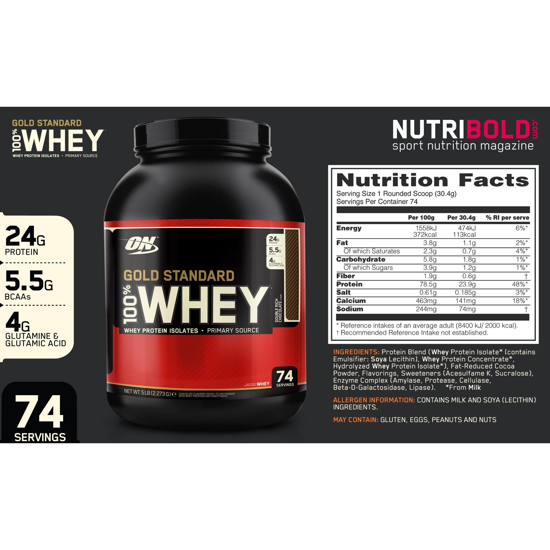 Протеин Optimum Nutrition Gold Standard 100% Whey 3.63 kg