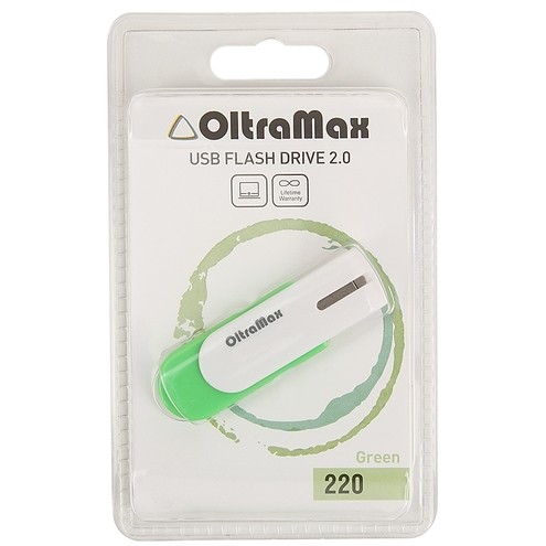 USB Flash (флешка) OltraMax 220 8Gb (салатовый)