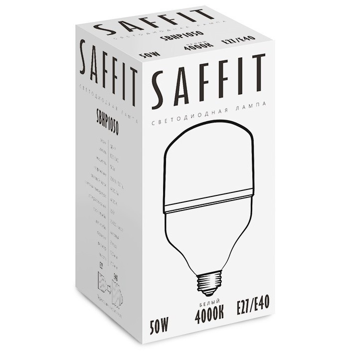 Лампочка Saffit 50W 4000K E27/E40 SBHP1050