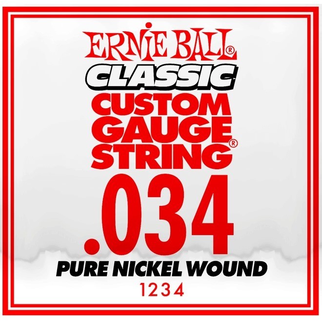 Струны Ernie Ball Single Pure Nickel Wound 34
