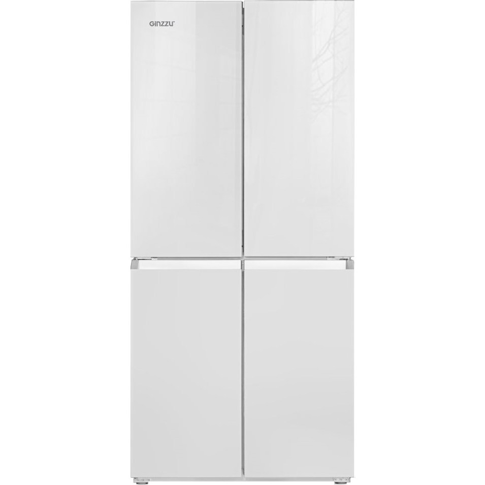 Холодильник Ginzzu NFK-425 Glass (черный)