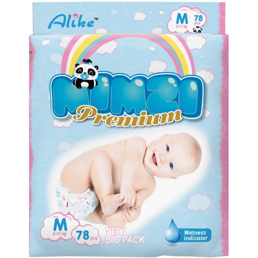 Подгузники Alike Mimzi Premium M / 78 pcs