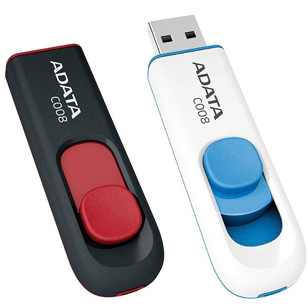 USB Flash (флешка) A-Data C008 64Gb (черный)