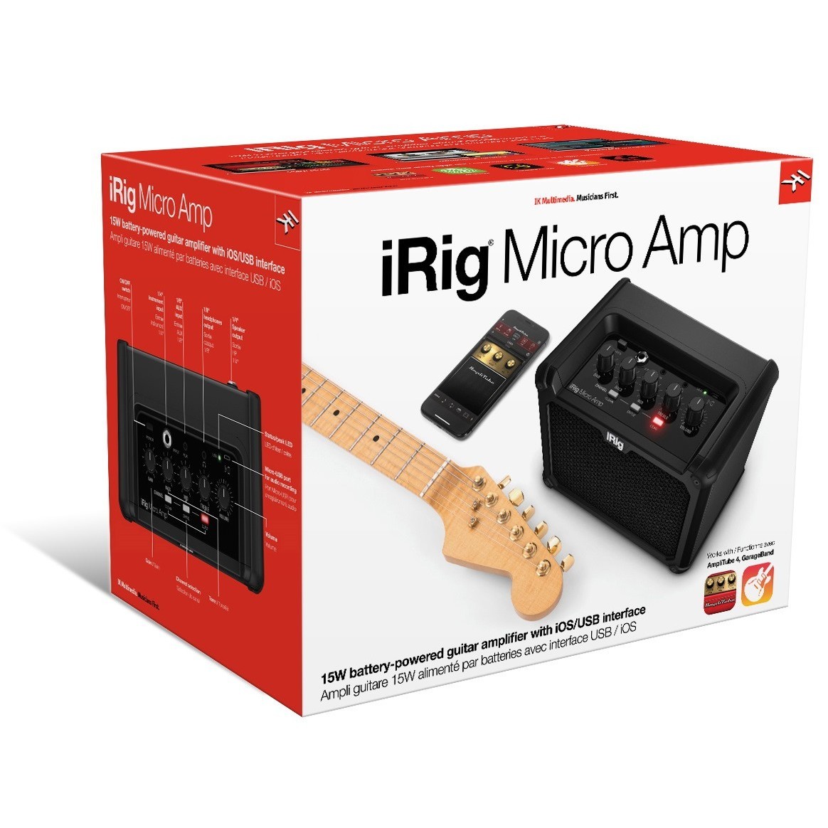Гитарный комбоусилитель IK Multimedia iRig Micro Amp