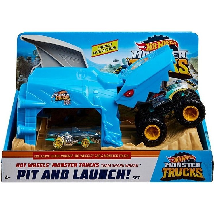 Автотрек / железная дорога Hot Wheels Monster Truck Launcher