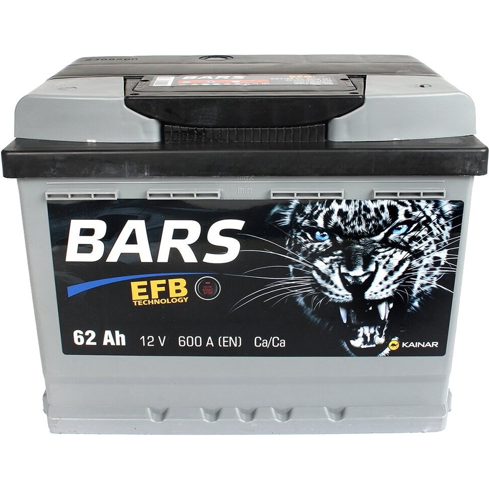 Автоаккумулятор Bars EFB (6CT-62R)