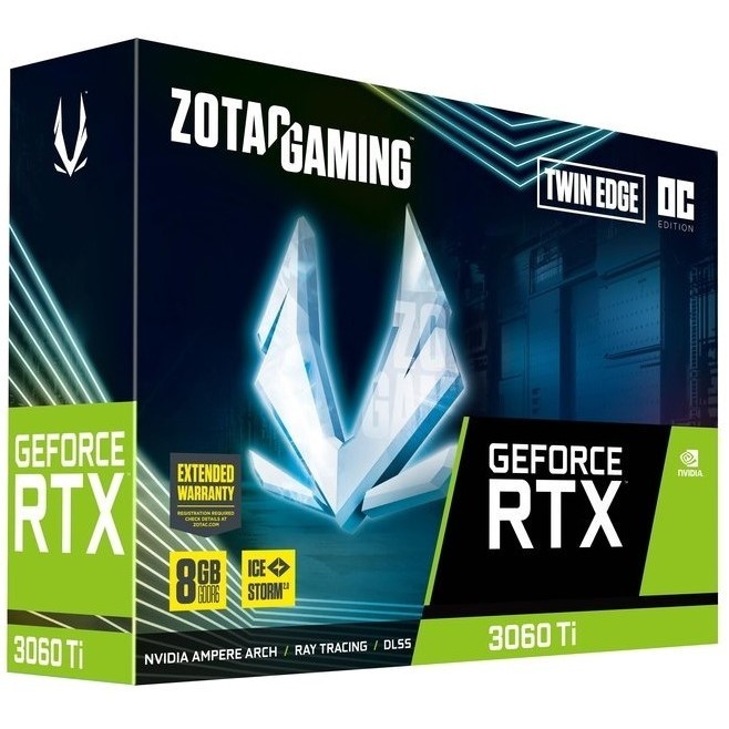 Видеокарта ZOTAC GeForce RTX 3060 Ti Twin Edge OC LHR