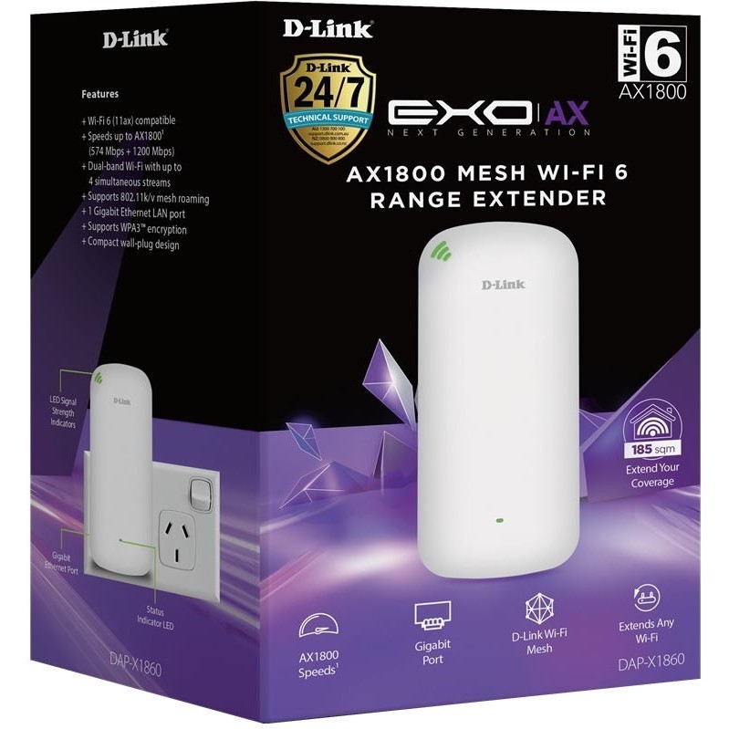 Wi-Fi оборудование D-Link DAP-X1860