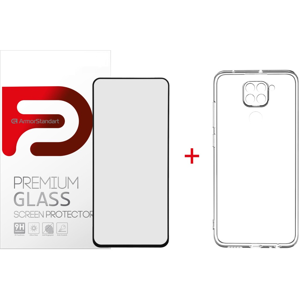 Чехлы для мобильных телефонов ArmorStandart Air Series for Redmi Note 9 + Glass