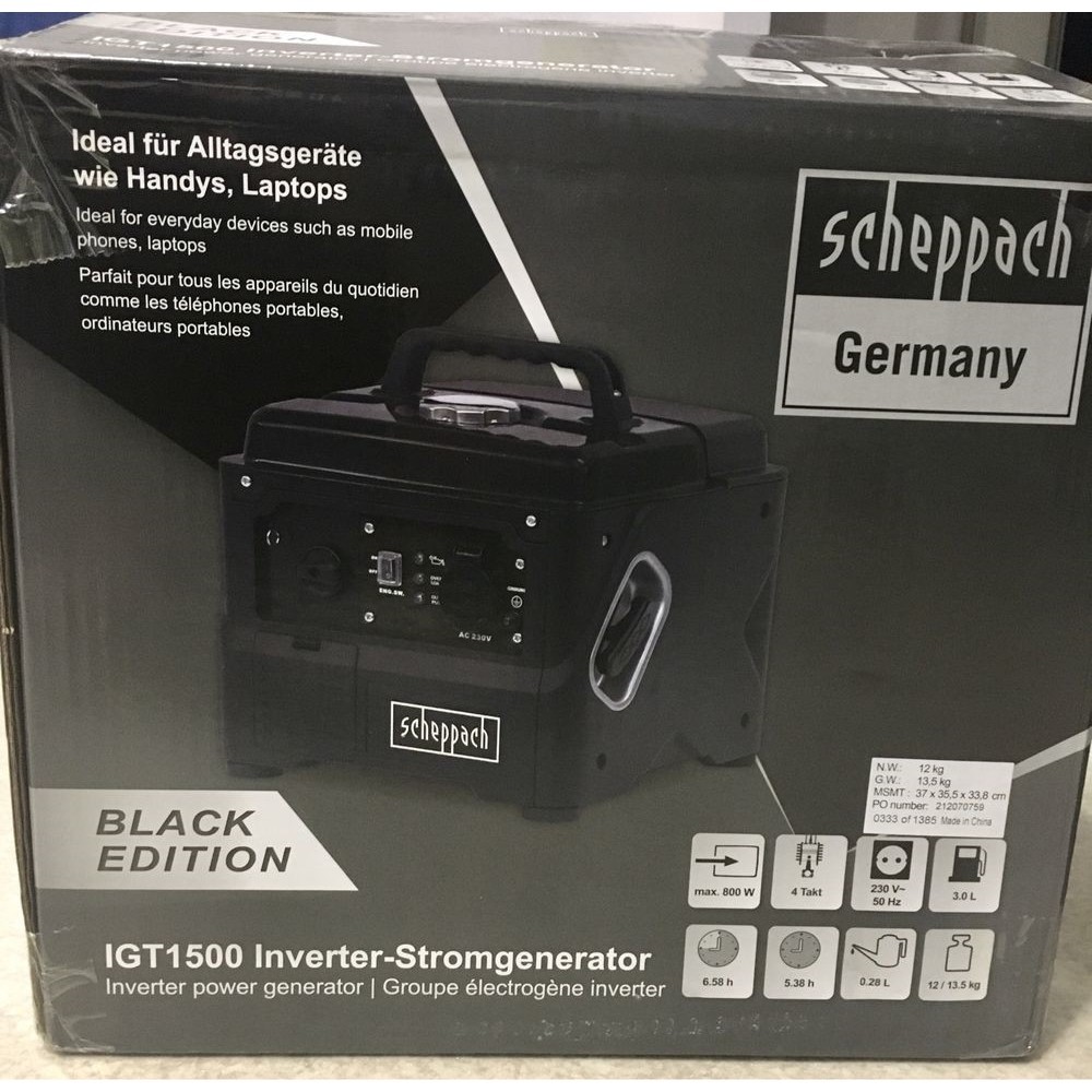 Генераторы Scheppach IGT 1500