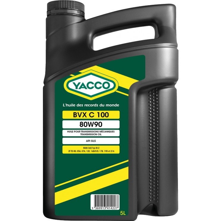 Трансмиссионные масла Yacco BVX C 100 80W-90 5L