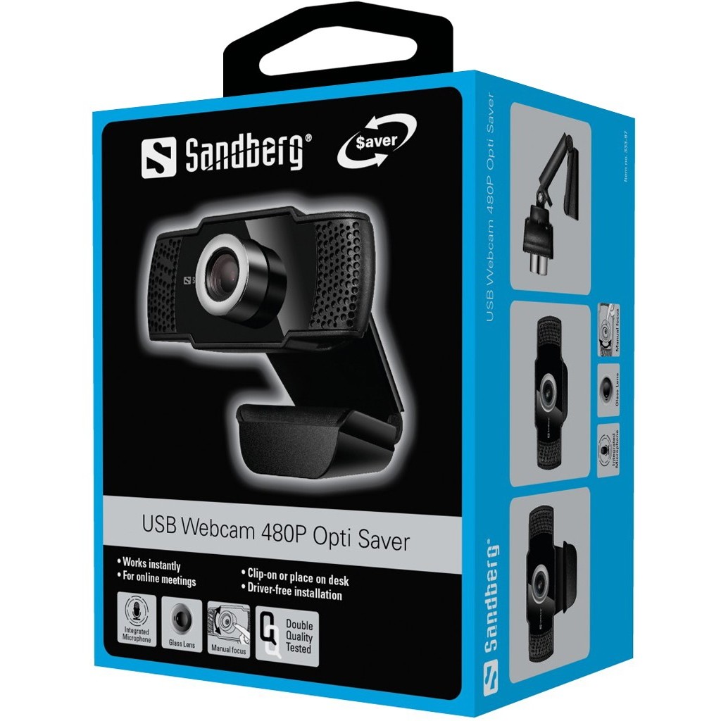 WEB-камеры Sandberg USB Webcam 480P Opti Saver