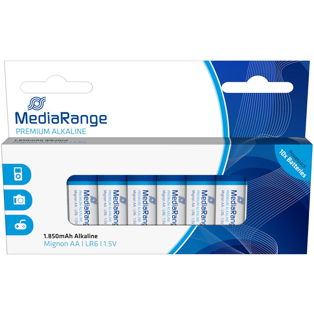Аккумуляторы и батарейки MediaRange Premium Alkaline 10xAA