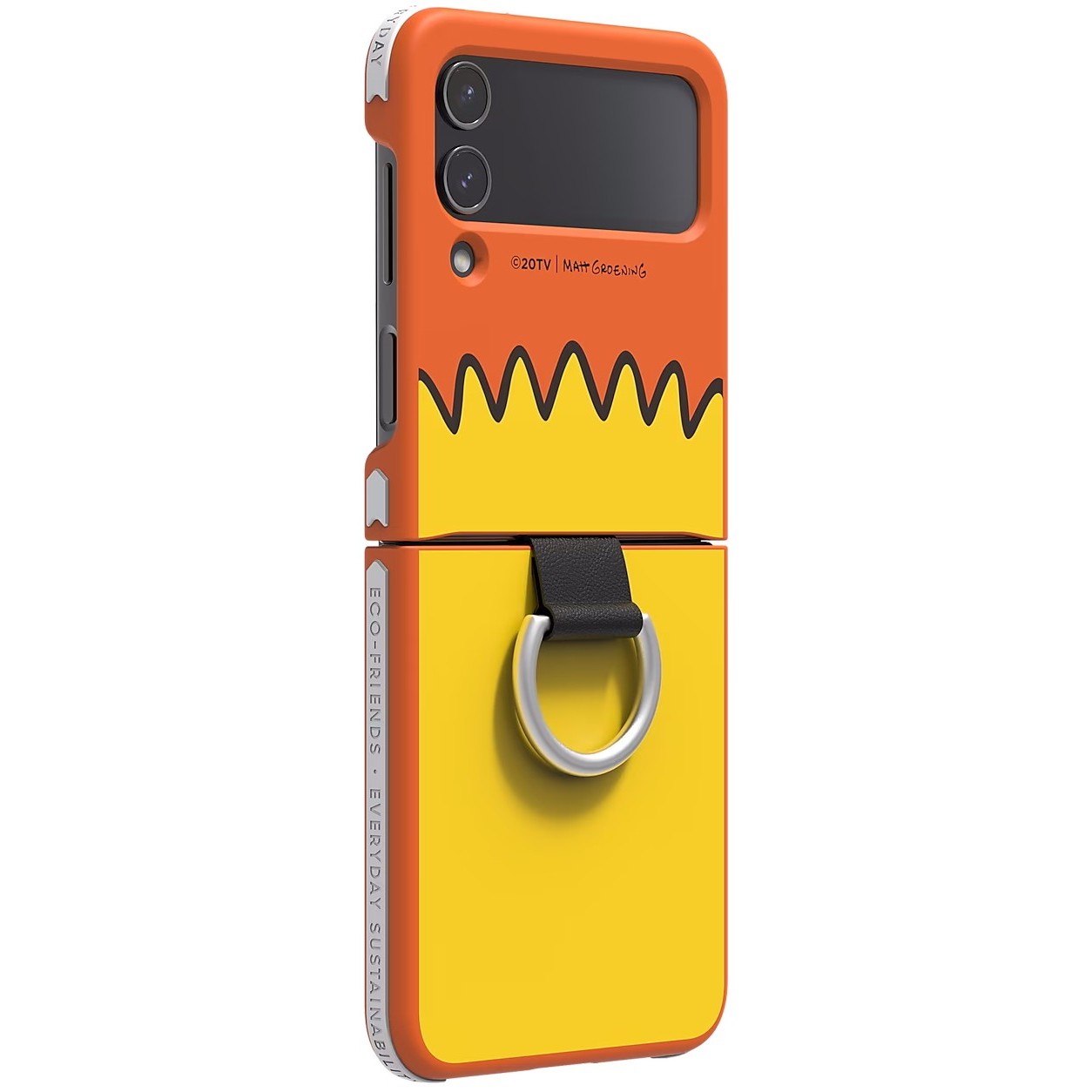 Чехлы для мобильных телефонов Samsung Bart Simpson Cover with Ring for Galaxy Z Flip4