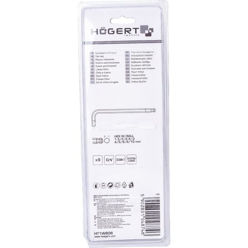Наборы инструментов Hogert HT1W808