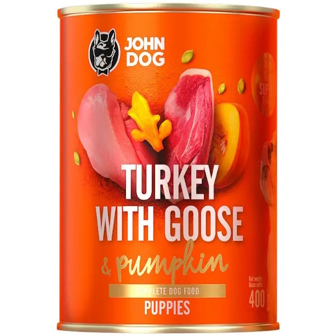 Корм для собак John Dog Can Puppy Goose/Pumpkin 400 g 1&nbsp;шт