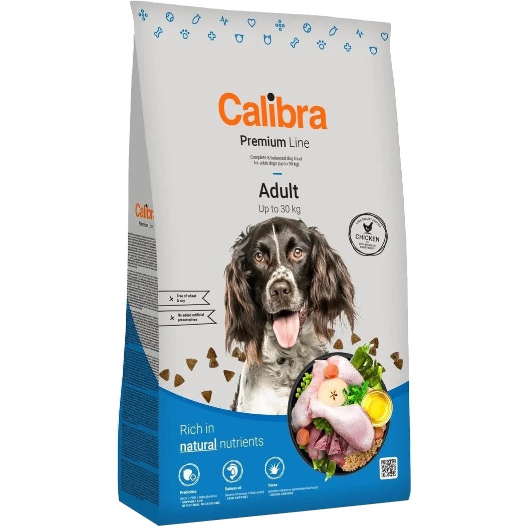 Корм для собак Calibra Premium Adult Chicken 12 kg