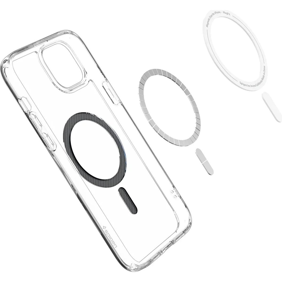 Чехлы для мобильных телефонов Spigen Ultra Hybrid (MagFit) for iPhone 15 (графит)