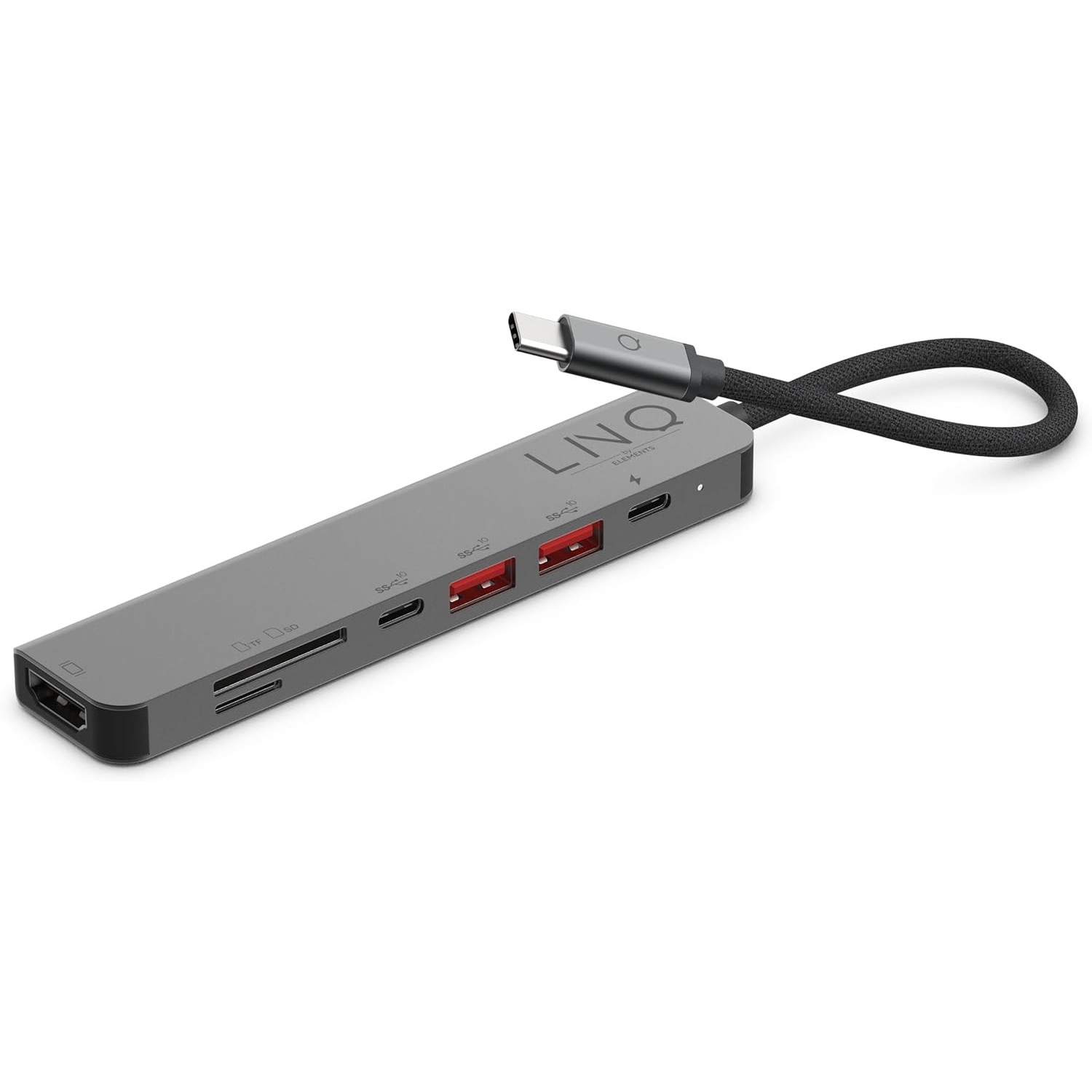 Картридеры и USB-хабы LINQ 7in1 Pro USB-C 10Gbps Multiport Hub with 4K HDMI and Card Reader