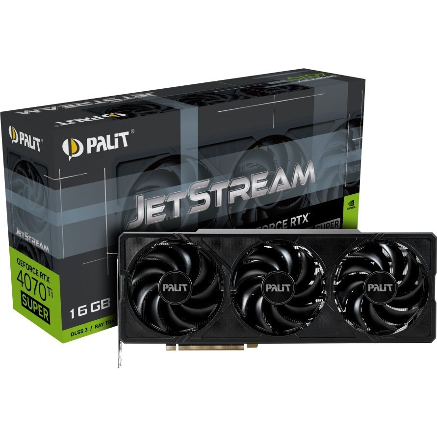 Видеокарты Palit GeForce RTX 4070 Ti SUPER JetStream OC