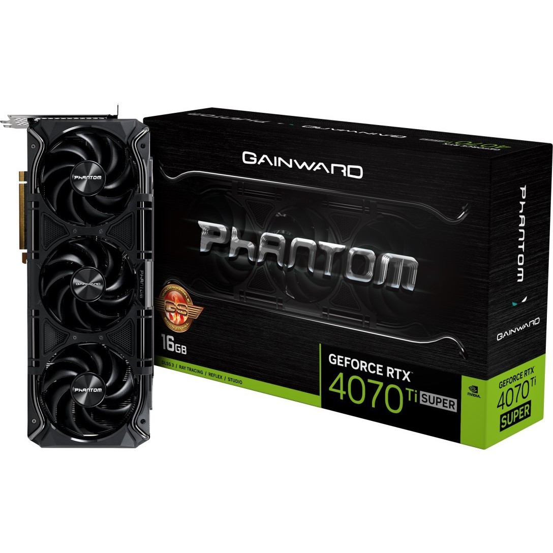 Видеокарты Gainward GeForce RTX 4070 Ti SUPER Phantom GS
