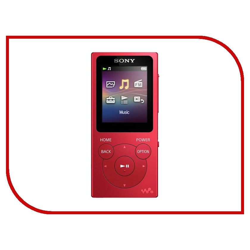 Плеер Sony NW-E394 8Gb (красный)