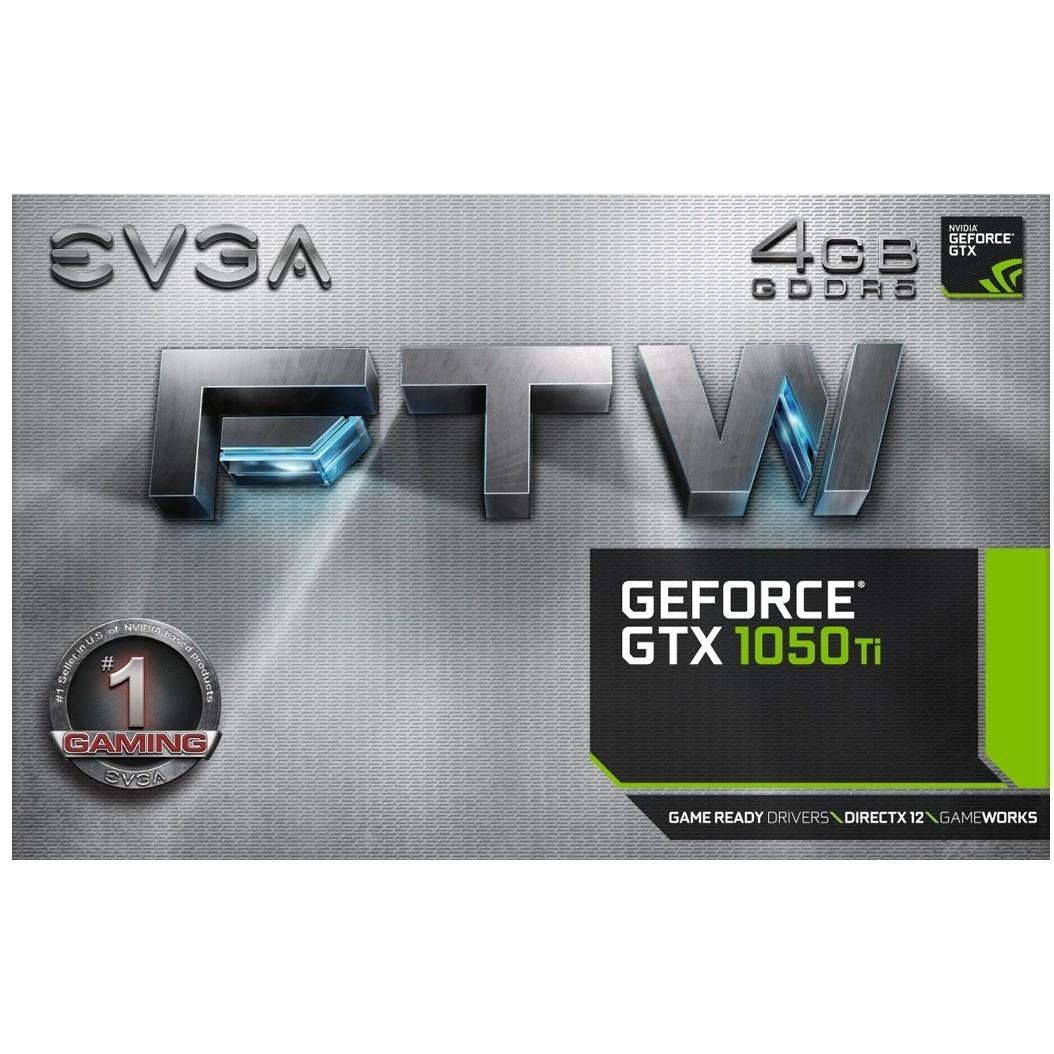 Видеокарта EVGA GeForce GTX 1050 Ti 04G-P4-6258-KR