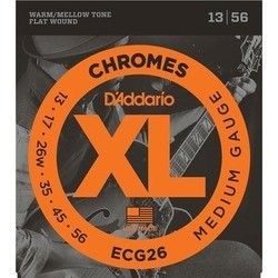 Струны DAddario XL Chromes Flat Wound 13-56