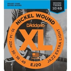 Струны DAddario XL Nickel Wound Jazz 10-49