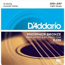 Струны DAddario Phosphor Bronze 12-String 10-47