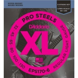 Струны DAddario XL ProSteels Bass 6-String 30-130