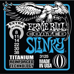 Струны Ernie Ball Slinky RPS Coated Titanium 8-38