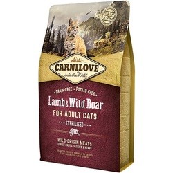 Корм для кошек Carnilove Adult Sterilised with Lamb/Wild Boar 0.4 kg