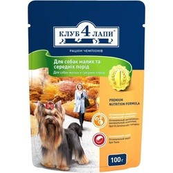 Корм для собак Club 4 Paws Packaging Pouch Small/Medium Breeds 0.1 kg