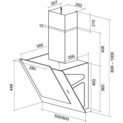 Вытяжка Shindo Nori Sensor 600 (белый)