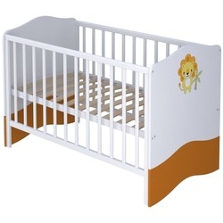 Кроватка Polini Basic 140x70 (оранжевый)