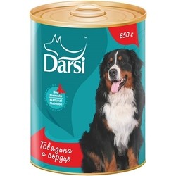 Корм для собак Darsi Adult Canned with Beef/Heart 0.85 kg