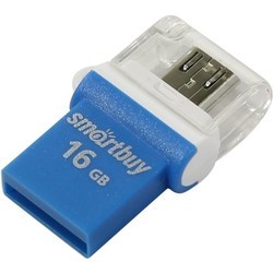 USB Flash (флешка) SmartBuy OTG Poko 16Gb (синий)