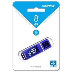 USB Flash (флешка) SmartBuy Glossy USB 3.0 8Gb (серый)