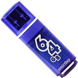 USB Flash (флешка) SmartBuy Glossy USB 3.0 64Gb (серый)