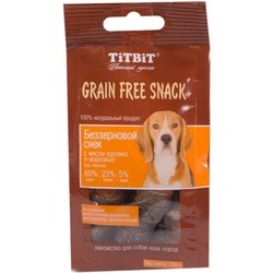 Корм для собак TiTBiT Grain Free Snack with Rabbit/Carrot 0.1 kg