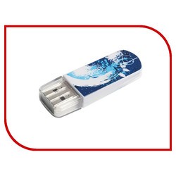 USB Flash (флешка) Verbatim Mini Graffiti 16Gb (синий)