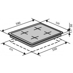 Варочная поверхность VENTOLUX HG640-GST A2