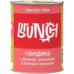 Корм для собак Brunch Adult Canned with Beef/Oatmeal/Spinach/Peas 0.34 kg
