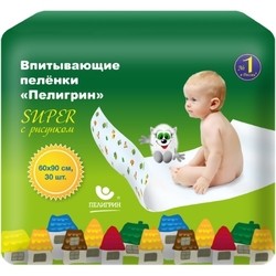 Подгузники Peligrin Super Underpads 90x60