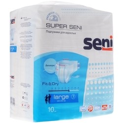 Подгузники Seni Super Fit and Dry L / 10 pcs