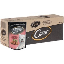 Корм для собак Cesar Packaging Adult Pouch Beef/Rabbit/Spinach 0.1 kg
