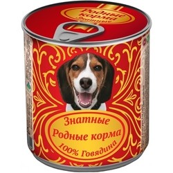 Корм для собак Rodnye Korma Adull Canned with Beef 0.34 kg