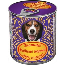 Корм для собак Rodnye Korma Adull Canned with Turkey 0.34 kg