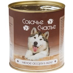 Корм для собак Sobache Schaste Adult Canned with Meat Assorted 0.75 kg